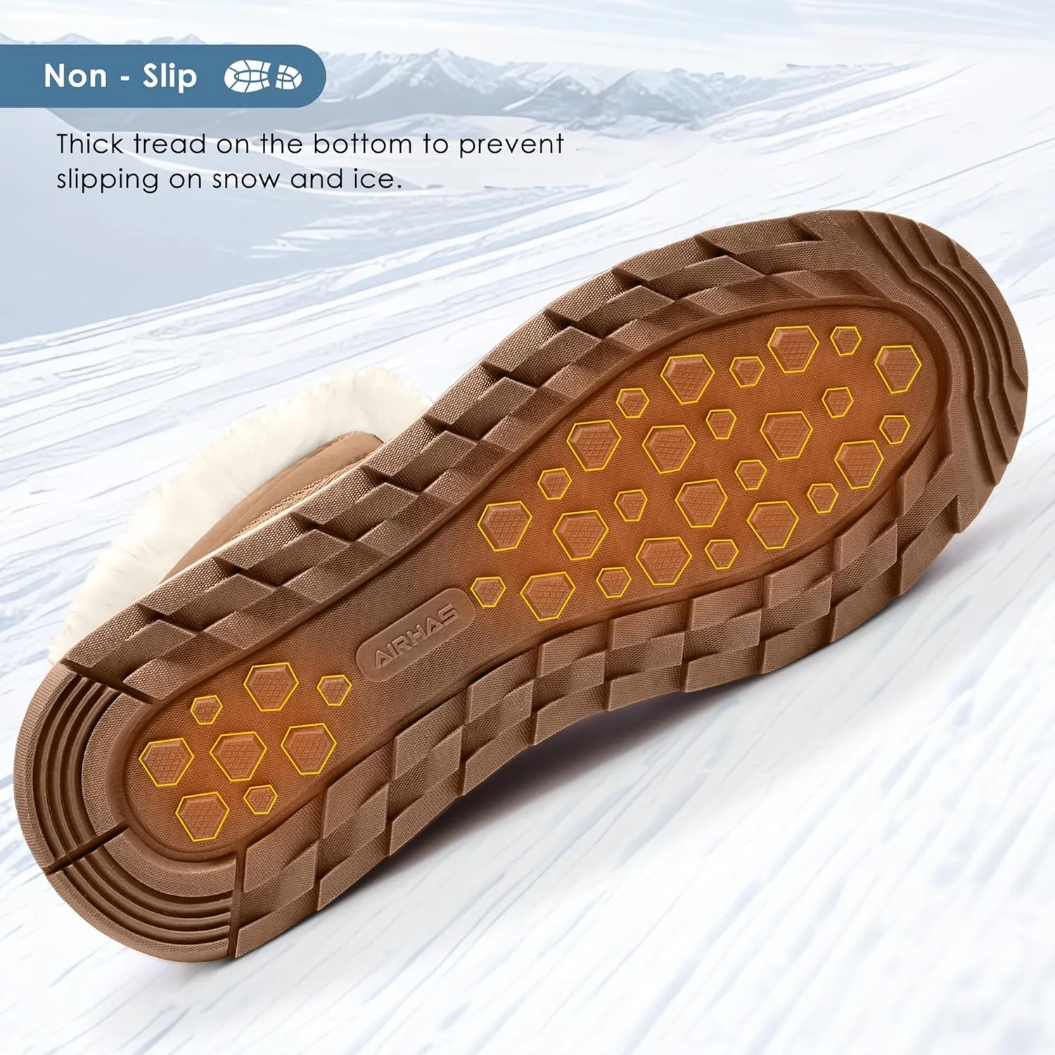 Women's Warm Snow Boots Cold Weather Winter Boots Fur Lined Comfortable Lightweight