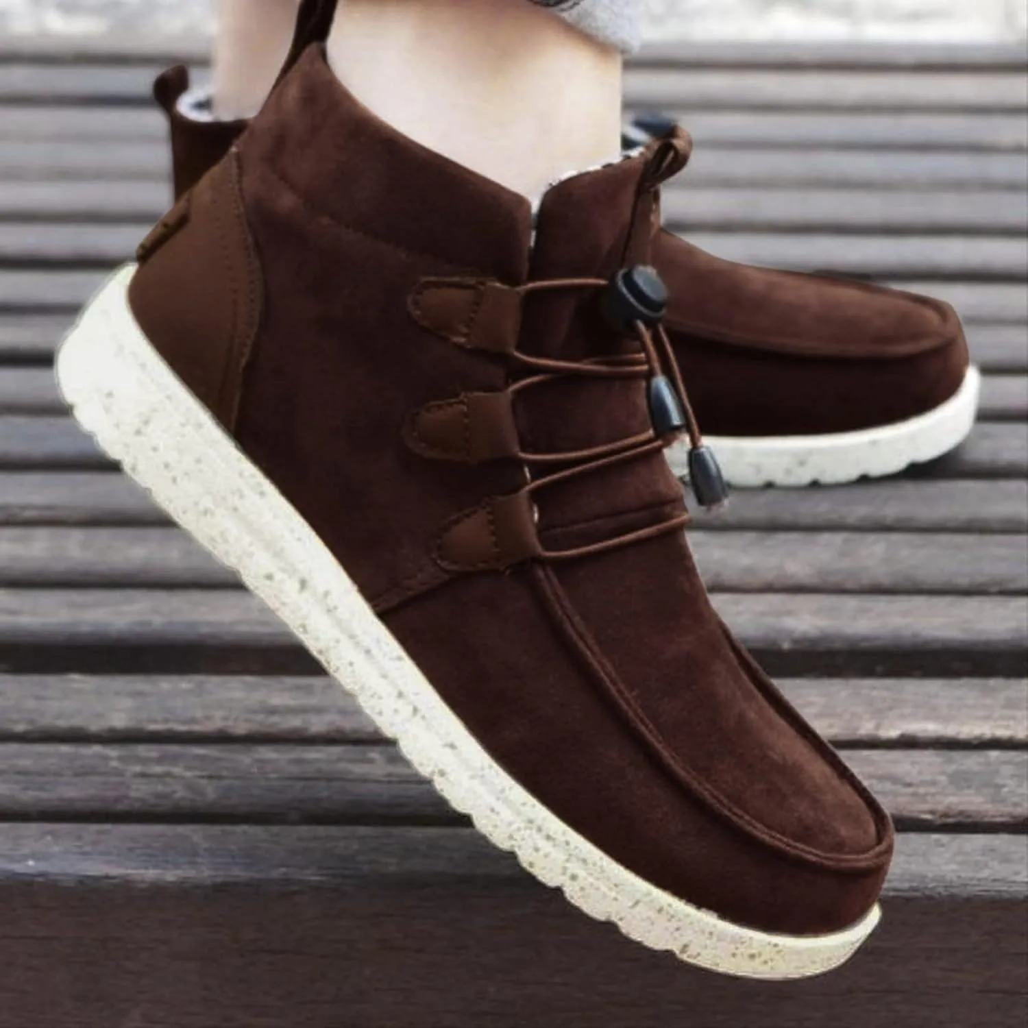 Womens Winter Laced-Front Ankle Boots,Warm Casual Fashion Comfortable Shoes