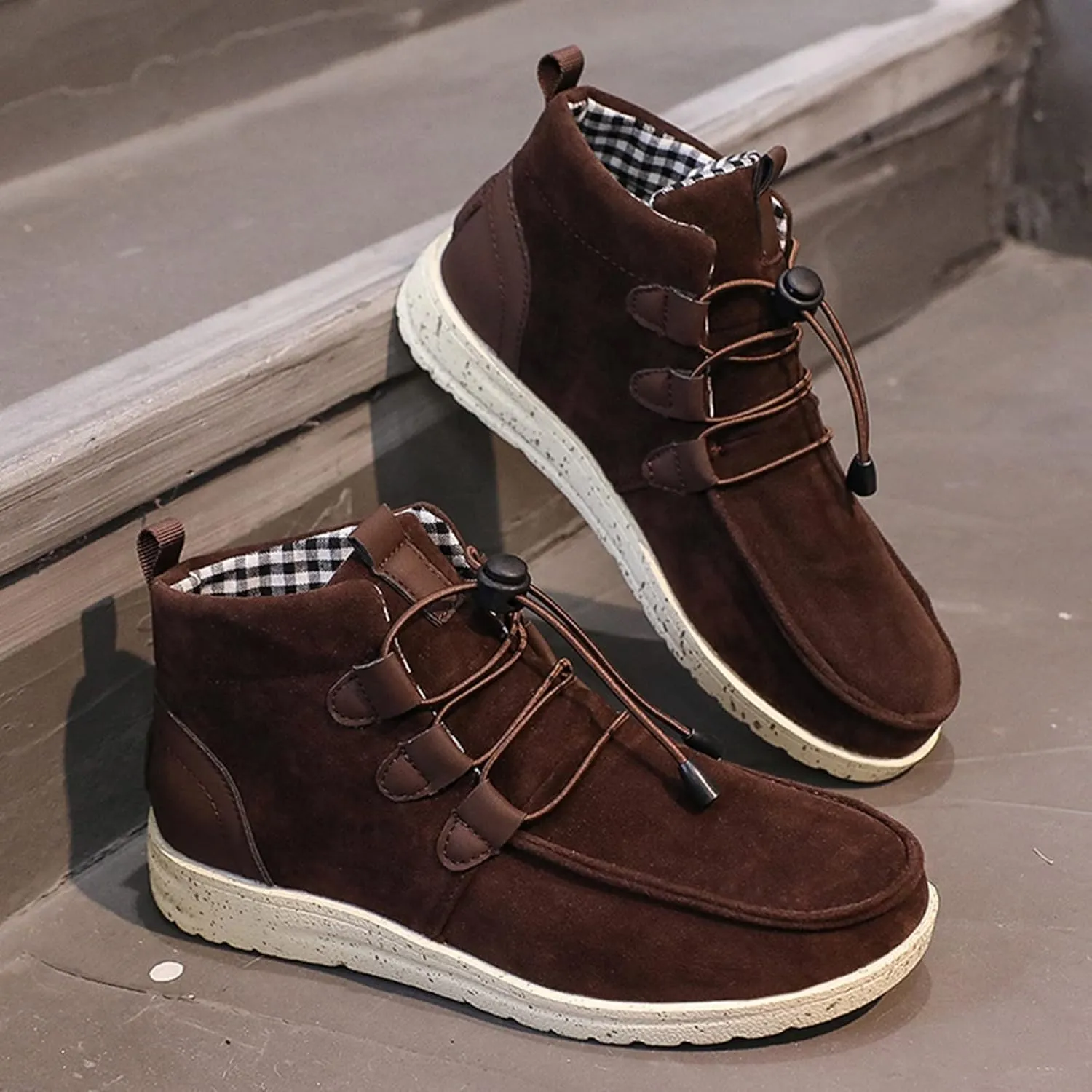 Womens Winter Laced-Front Ankle Boots,Warm Casual Fashion Comfortable Shoes