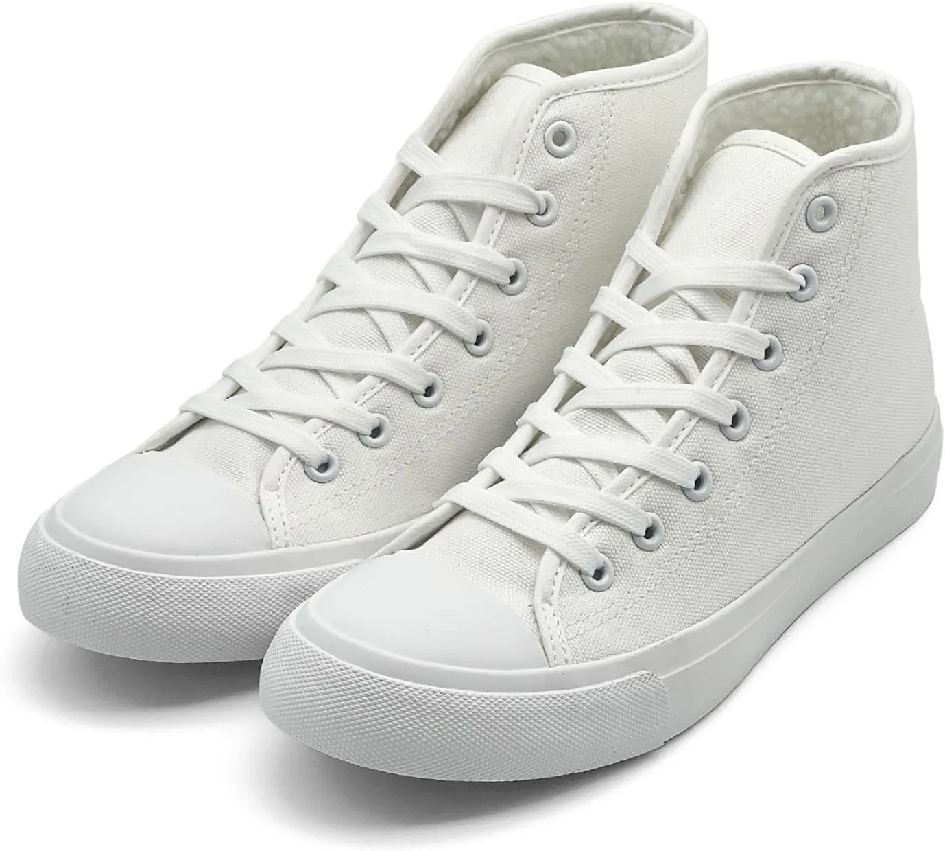 Womens Winter Snow Boots High Top Warm Canvas with Fur Lined Ankle Winter Sneakers
