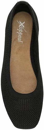 XAPPEAL Milani - Women's Square Toe Perforated Slip-On Ballet Flats