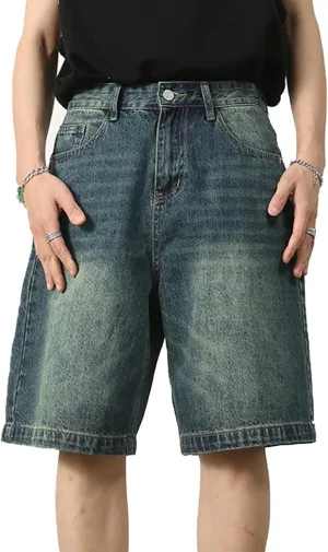 Y2k Jean Shorts Jorts Y2k Streetwear Hip Hop Shorts Skater Jeans Grunge Shorts