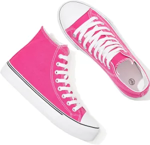 yageyan Womens High Top Canvas Sneakers Lace up Fashion Shoes for Women Casual Classic
